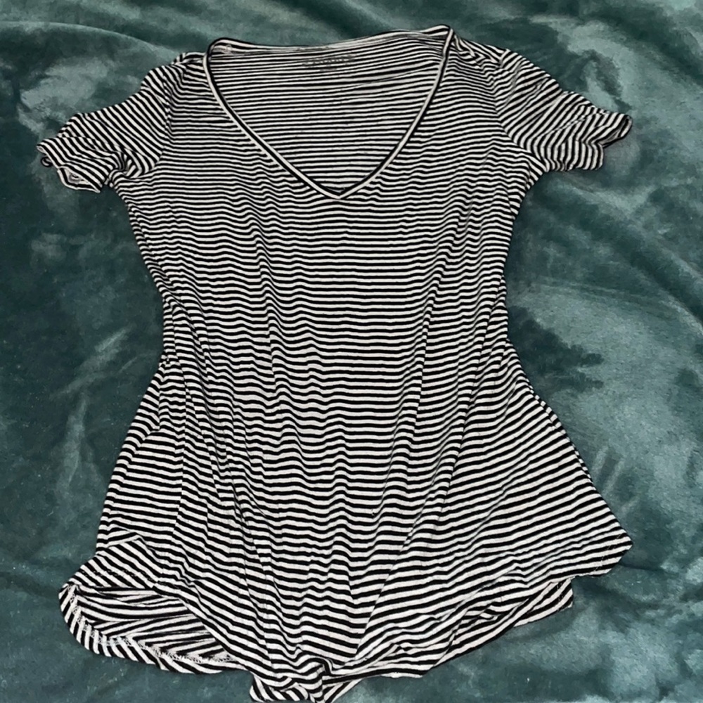 Striped maternity shirt